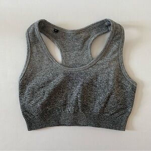 GymShark Gray Seamless Racerback Sports Bra Women's size XS
